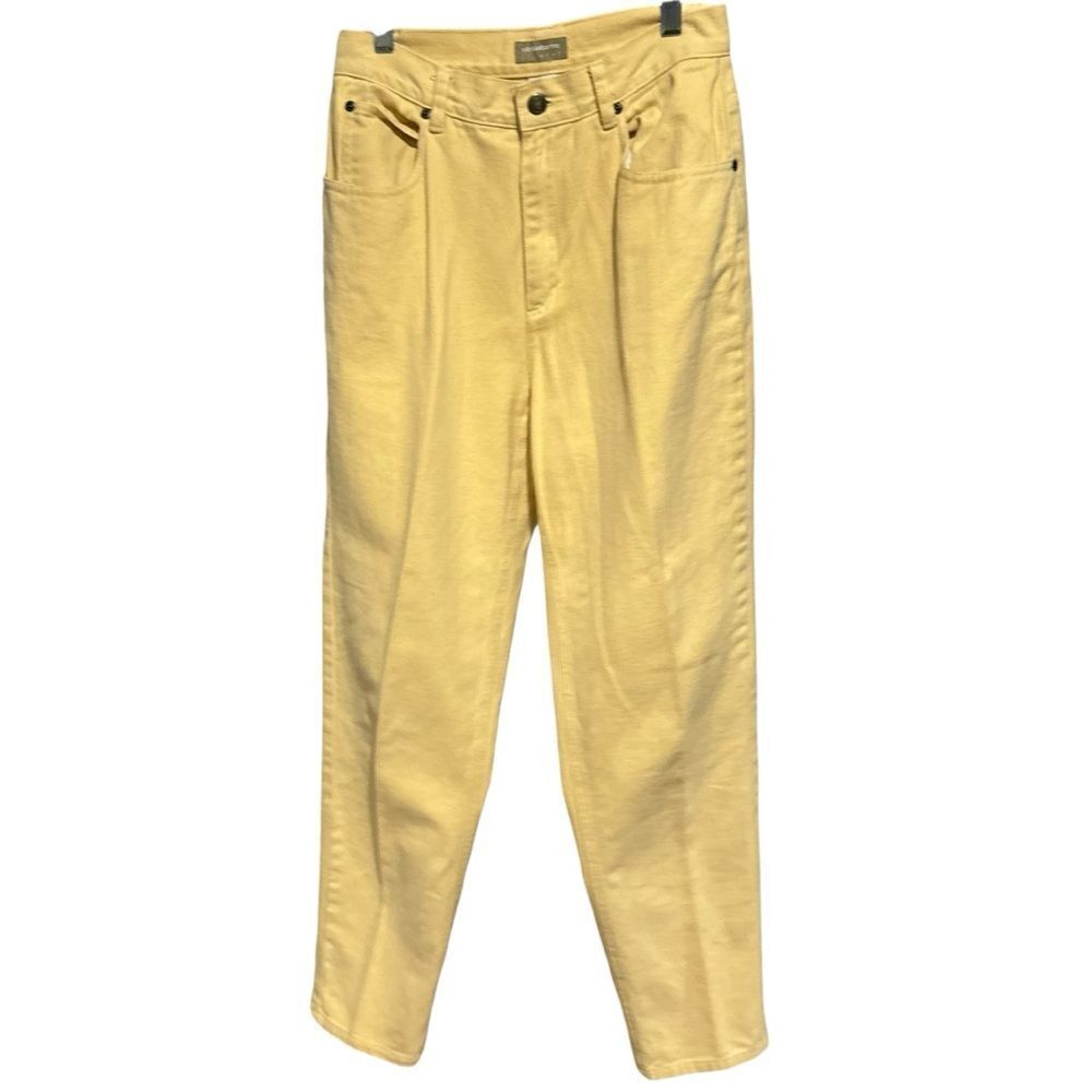 Liz Claiborne Sportswear Vintage Luxurious Combed Cotton Yellow Jeans Pants